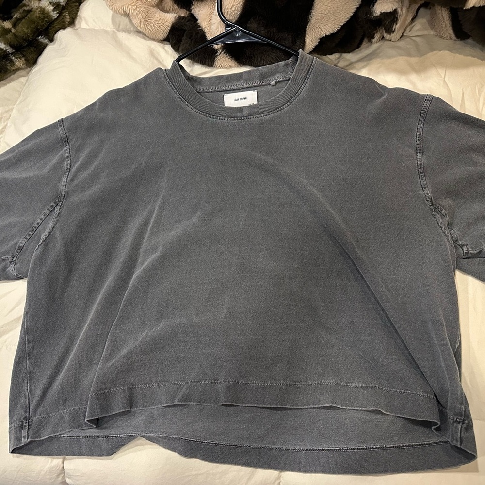 Joah Brown Charcoal Crewneck Top